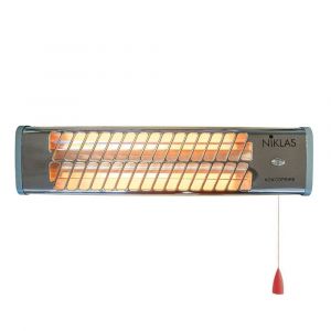 Reglette infrarouge quartz 1200W chauffage mural int&eacute;rieur et ext&eacute;rieur NIKLAS