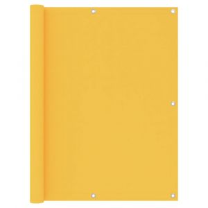 Écran de balcon brise pare vue protection confidentialité 120 x 600 cm tissu oxford jaune 02_0010190
