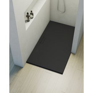 Receveur de douche extraplat rectangulaire noir 90x180 cm Shile