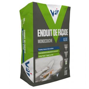 ENDUIT DE FACADE MONOCOUCHE GRIS PERLE