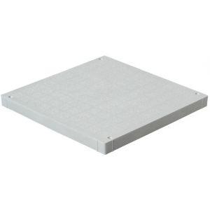 COUVERCLE 30X30 Polypropylène DESCENTE D80-100 GRIS