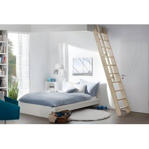 Escalier extensible HandyStairs "Flex" - Hauteur 300cm - 12 marches en hêtre - Avec main courante