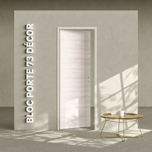Bloc-Porte Oslo H. 204 x l. 73 cm - Poussant Gauche