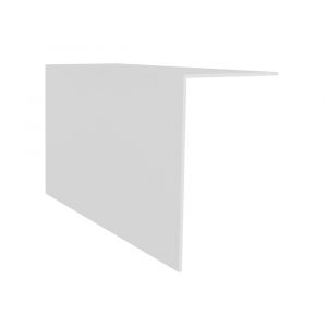 Profil&eacute; corni&egrave;re de finition pvc blanche 3m 60x40