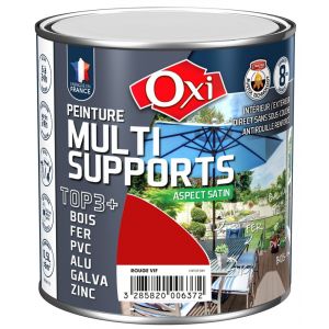 Peinture multi supports - top 3+ rouge vif ral 3020 0.5l