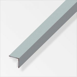 Cornière Adhésive 15x15x0.5mm aluminium inox 1m