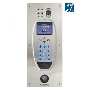 COMELIT - Platine PIC6 Inox vidéo couleur murale afficheur LCD + 4681BM - PIC6BMT25/SBC1
