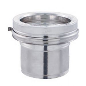 Adaptateur double paroi isolée Poujoulat vers simple paroi lisse