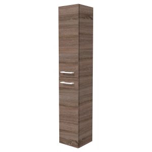 Colonne de salle de bain MDF mélaminé - Chêne cendré - 170x30x30cm