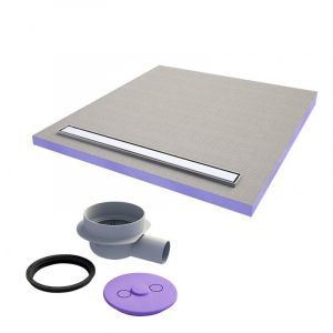Jackon JACKOBOARD Receveur à carreler Aqua line easy avec barrette 180x90 cm +  siphon horizontal (4511207 + 4515478)