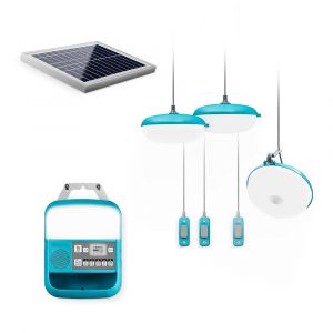 Kit énergétique SolarHome 620+  Éclairage et Recharge autonome  Panneau solaire inclus