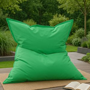 Pouf rectangulaire d'extérieur XXL 180x140cm vert MOKU
