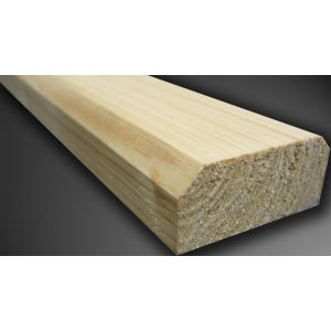 Barre de sécurité volet sapin du nord 27x92mm Longueur 2.40m