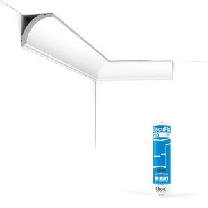 Pack 10 mètres Corniches Plafond CX109 avec colle - Orac x Cimaises-et-plus - 4,
