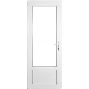 Porte fen&ecirc;tre pvc 1 vantail ouverture droite 215X80 blanc