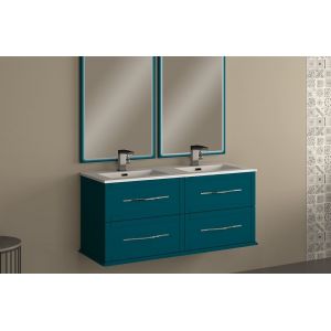 Sous vasque L120 double vasque TIFFANY bleu petrol