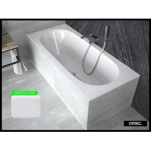 Baignoire Droite sans Tablier - 180 x 80 cm - VITAE SANS TABLIER - REPOSE-T&Ecirc;TE OFFERT
