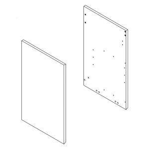 Set 2 Cote en Mdf - Blanc - 35x70x1,8cm