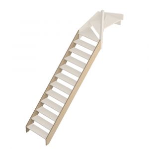 2 limons escalier avec quart tournant haut Jura