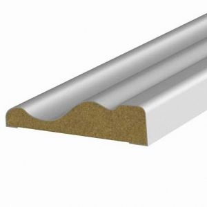 Chambranle MDF revêtu Blanc 9x40mm L.2.20m