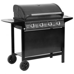 Barbecue au gaz RENO - 4 br&ucirc;leurs avec thermom&egrave;tre 14kW
