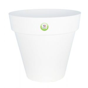 Pot de fleur rond 90x88.5x80.5cm Soleilla blanc