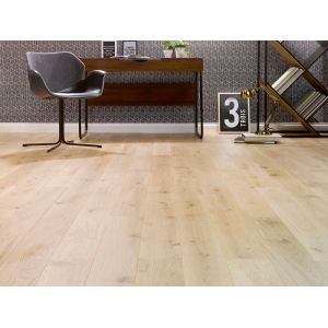 Parquet contrecollé et 2 chanfreins - Chêne Flanelle - 10mm