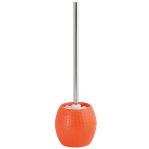 Brosse wc et socle ceramique camberra orange