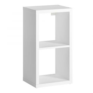 Meuble 2 cases Cubyx - PVC - Blanc - H69,5xL37xP29,5cm