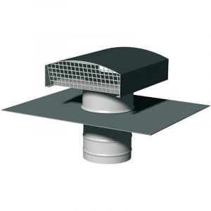 Sortie de toit VMC / chapeau de toiture métallique CTM - Diamètre (mm): 200 - Couleur: Ardoise