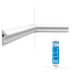 Pack 10 mètres Cimaise murale PX175 avec colle - Orac x Cimaises-et-plus - 5 x 1