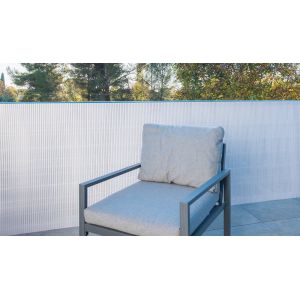 Canisse PVC Double Face 1m x 3m Blanc