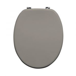 Abattant WC - Bois moulé - Taupe
