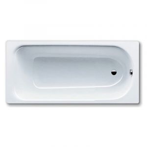 Kaldewei Eurowa 160x70 cm Baignoire rectangulaire en acier émaillé, sans pieds, blanc alpin (119700010001)