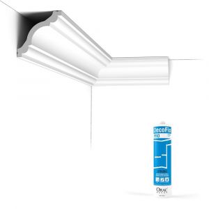 Pack 10 mètres Corniches Plafond CX123 avec colle - Orac x Cimaises-et-plus - 8