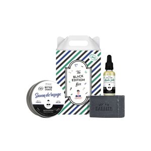 Coffret soin visage pour homme Black Edition                                - Monsieur Barbier