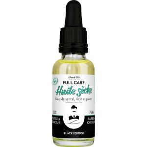 Huile sèche pour barbe et cheveux Full Care - Black Edition                                - Monsieur Barbier
