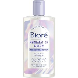 Gel nettoyant doux Hydratation & Glow                                - Bioré