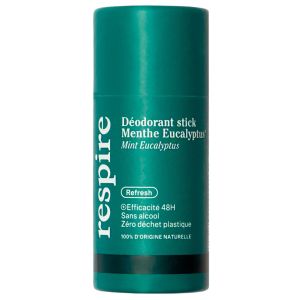 Déodorant naturel solide en stick Menthe eucalyptus                                - Respire