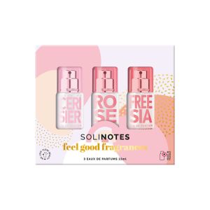 Coffret trio de parfums Fleur de cerisier, Rose & Freesia                                - Solinotes