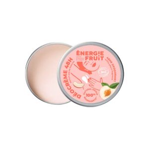 Déodorant crème pêche blanche certifié bio                                - Energie Fruit