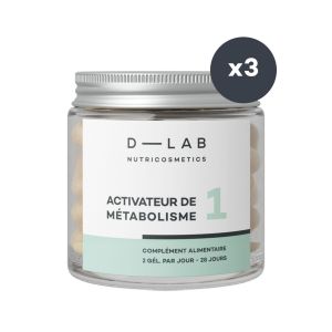 Compl&eacute;ment alimentaire perte de poids Activateur de m&eacute;tabolisme - 3 mois                                - D-LAB Nutricosmetics