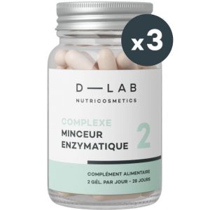 Compl&eacute;ment alimentaire Complexe Minceur Enzymatique - Cure de 3 mois                                - D-LAB Nutricosmetics