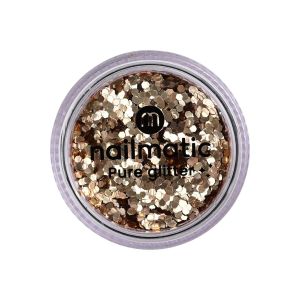 Grandes paillettes dorées visage, corps et ongles                                - Nailmatic