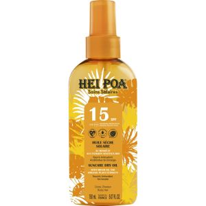 Huile sèche solaire SPF15 au monoï                                - Hei Poa