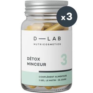 Compl&eacute;ment alimentaire D&eacute;tox Minceur - 3 mois                                - D-LAB Nutricosmetics