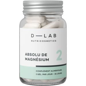 Compléments alimentaires coup de boost & anti-stress Absolu de Magnésium - 1 mois                                - D-LAB Nutricosmetics