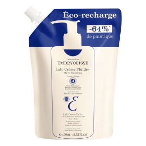 Lait-Crème Fluide+ visage & corps rechargeable - Recharge 400 ml                                - Embryolisse