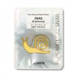 [Offres] The Saem - Feuille de masque naturel pur - Snail Brightening - 1pièce