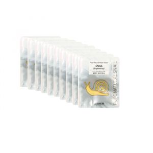The Saem - Pure Natural Mask Sheet - Snail Brightening (10ea) Set